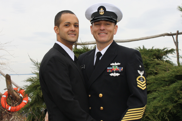 Jonathan Franqui & Navy Senior Chief Dwayne Beebe